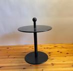 Black Postmodern Side Table from Ikea, 1980s, Ophalen, Rond, A, A