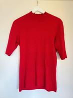Red Ribbed Short-Sleeve Turtle Neck Top, Maat 38/40 (M), Ophalen of Verzenden, Zo goed als nieuw, Korte mouw