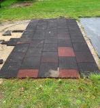 Rubberen Tegels 50x50 Speeltuin/Trampoline, Tuin en Terras, Tegels en Klinkers, Ophalen, Gebruikt, Overige typen, Rubber