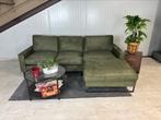 GRATIS LEVERING Loungebank Groen 250x175 GEREINIGD, Huis en Inrichting, Banken | Bankstellen, 250 tot 300 cm, Stof, Hoekbank, Ophalen of Verzenden