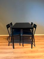 Eettafel set IKEA Sandsberg, Huis en Inrichting, Complete eetkamers, 4 tot 6 stoelen, Zo goed als nieuw, Ophalen