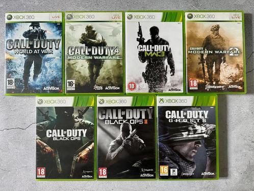 Call of Duty games 7 stuks Xbox 360, Spelcomputers en Games, Games | Xbox 360, Gebruikt, Shooter, 3 spelers of meer, Vanaf 18 jaar