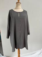 Grijs zijden blouse 46, Kleding | Dames, Blouses en Tunieken, Verzenden, Zo goed als nieuw, Maat 46/48 (XL) of groter, Grijs