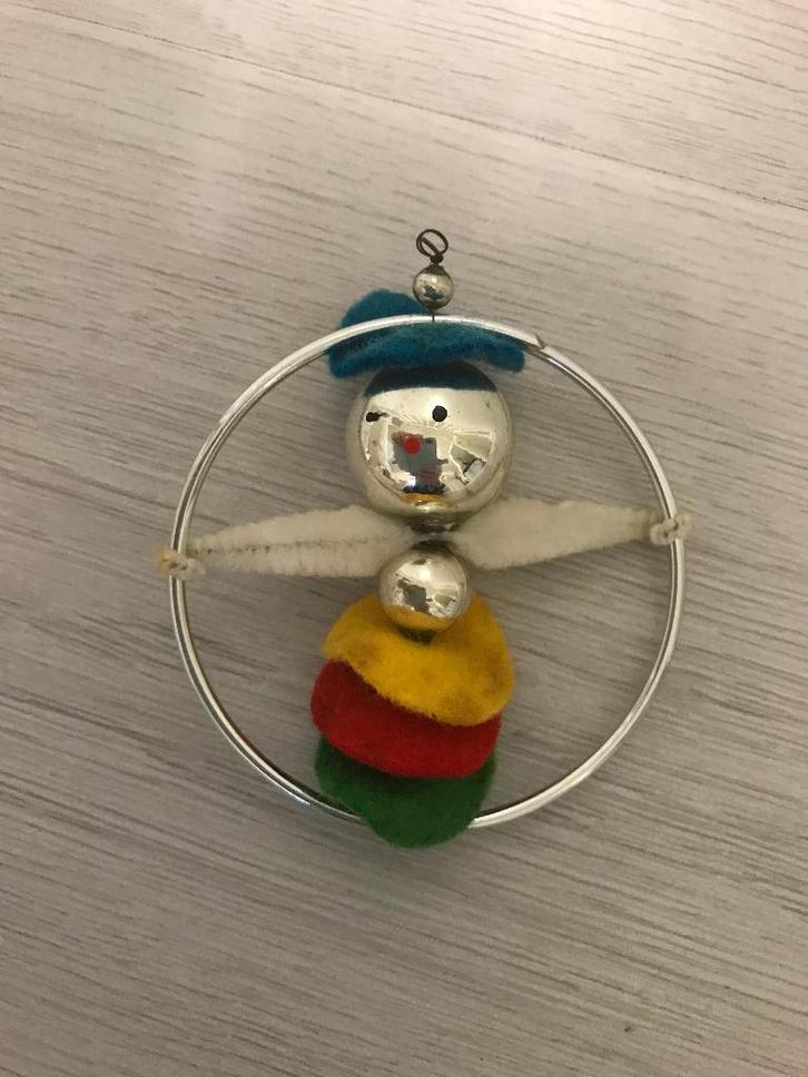 Antieke oude kerstbal - Gablonzer - poppetje, Diversen, Kerst, Gebruikt, Ophalen of Verzenden