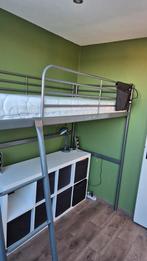 Grijze Vitval hoogslaper Ikea met matras, Kinderen en Baby's, Kinderkamer | Bedden, Ophalen, 85 tot 100 cm, Hoogslaper of Stapelbed