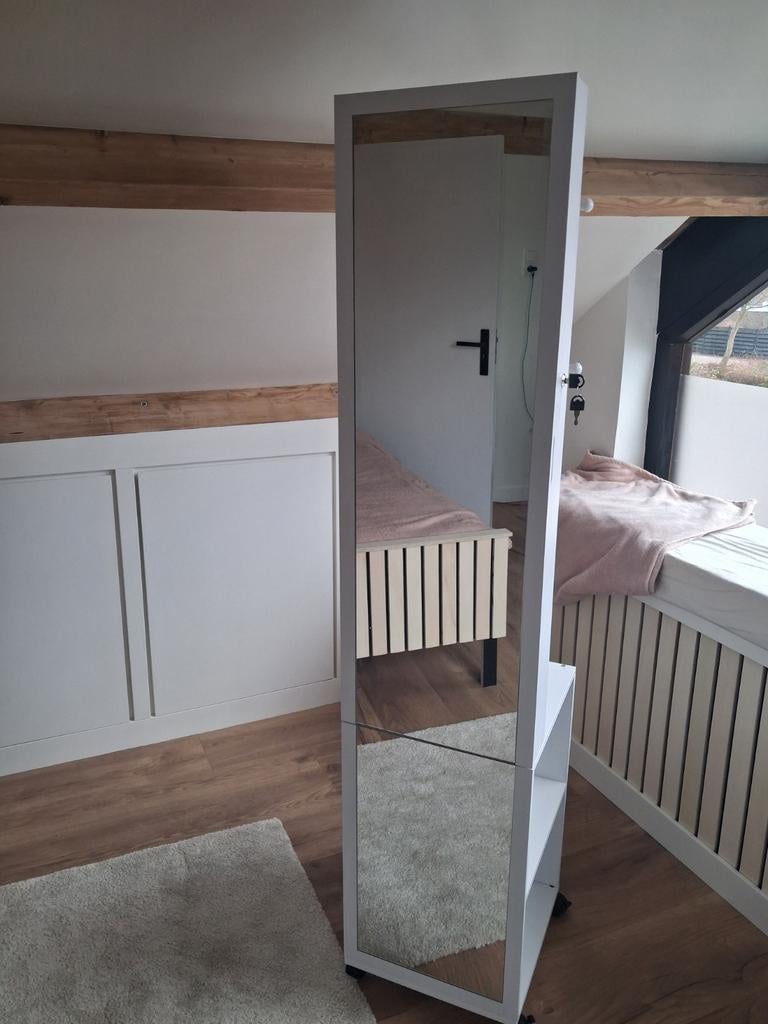 Spiegelkast met opbergruimte, Minder dan 50 cm, Gebruikt, Ophalen of Verzenden, 150 tot 200 cm