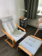 Heerlijke stoel met voetenbankje, Huis en Inrichting, Ophalen, Gebruikt, Eén