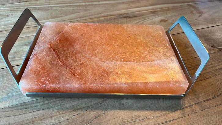 AEG zoutsteen grillplaat met rvs rek, Witgoed en Apparatuur, Grillplaten, Zo goed als nieuw, Ophalen of Verzenden