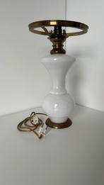 Vintage melkglazen vaaslamp, Minder dan 50 cm, Glas, Gebruikt, Vintage