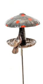 PADDENSTOEL TUINSTEKER VOGELVOEDER - HANDMADE - FAIRTRADE, Ophalen of Verzenden, Nieuw