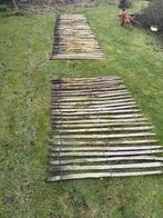 Schapenhek Kastanjehout frans type (120 cm hoog), Ophalen, Met poort, Gebruikt, Tuinhek