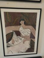 Zeefdruk: Pablo Picasso, in goede conditie, netjes in lijst., Antiek en Kunst, Ophalen