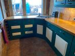 Grote keuken incl. koelkast,inductie plaat, afzuigkap,wasbak, Huis en Inrichting, Keuken | Complete keukens, Ophalen, Gebruikt