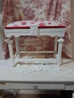 Shabby bankje voetenbankje, Antiek en Kunst, Curiosa en Brocante, Ophalen of Verzenden