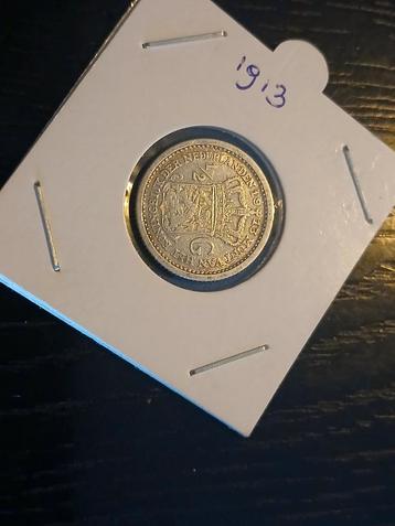 Zilveren 1/2 gulden uit 1913 Koningin Wilhelmina beschikbaar voor biedingen