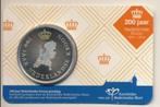 Nederland 200 jaar kroon penning 2016 in coincard, Ophalen of Verzenden, Overige materialen, Nederland