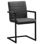 Gratis 6 Stoelen - Bekleding Beschadigd, Huis en Inrichting, Stoelen, Gebruikt, Zwart, Ophalen of Verzenden, Metaal