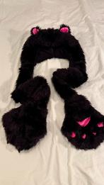 Katten muts met handschoenen eraan vast, Kleding | Dames, Carnavalskleding en Feestkleding, Ophalen of Verzenden, Zo goed als nieuw