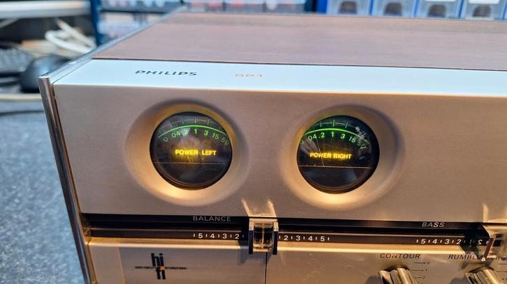 Philips super Versterker 22RH521 Gereviseerd., Audio, Tv en Foto, Versterkers en Receivers, Zo goed als nieuw, Stereo, Minder dan 60 watt