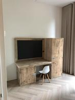 Speeltafel (160cm breed) met veel kastruimte + krijtbord, Ophalen, Gebruikt