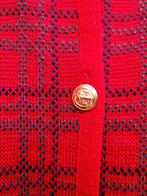 Super mooie puur wollen gebreid rood vest, Ophalen of Verzenden, Zo goed als nieuw, Maat 42/44 (L), Rood