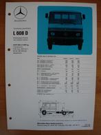 Mercedes 608 D Technische Specificatie folder 1983 DCL 608D, Ophalen, Mercedes, Zo goed als nieuw, Mercedes-Benz