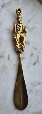 Vintage messing schoenlepel, Nederlandse volkskunst, Ophalen of Verzenden
