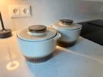 Staffel Stoneware (2x) vintage ovenschaal met deksel, Ophalen of Verzenden, Zo goed als nieuw, Overige materialen