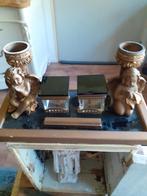 Eind 19e begin 20e eeuw antiek inktset met engelen, Ophalen of Verzenden