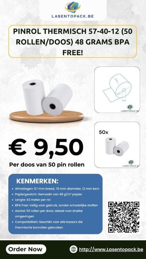 Groothandel in Kassa- en Pin Rollen en Winkel materiaal!, Zakelijke goederen, Kantoor en Winkelinrichting | Kassa's en Betaalsystemen