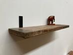 Robuuste hardhouten wandplank + plankdragers 91,5 cm, Ophalen