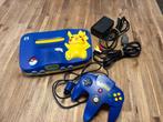 Pokemon pikachu Nintendo 64, Spelcomputers en Games, Spelcomputers | Nintendo 64, Ophalen, Zo goed als nieuw, Met 1 controller