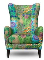 Fraaie fauteuil, Huis en Inrichting, Ophalen, Kleurrijk en uniek, 75 tot 100 cm, Zo goed als nieuw