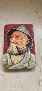 Tegeltableau Dorus Rijkers met Zuidwester en Pijp, Antiek en Kunst, Ophalen of Verzenden