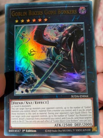 Yu-Gi-Oh! Goblin Bikers Gone Bonkers SUDA 1st Ed Mint ! beschikbaar voor biedingen