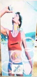 Aquarius - Metalen reclamebord, Verzenden, Gebruikt, Reclamebord