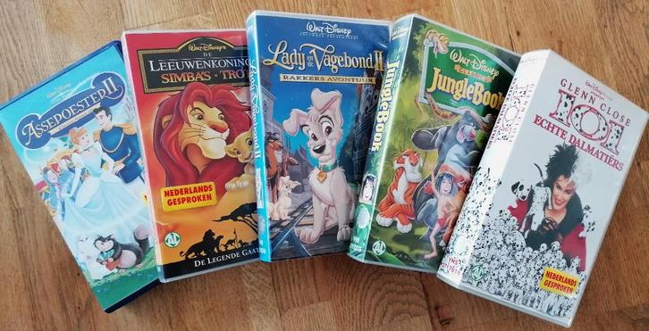 VHS: 12 Disney video banden; klein prijsje, veel plezier!!, Cd's en Dvd's, VHS | Kinderen en Jeugd, Gebruikt, Tekenfilms en Animatie