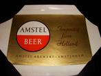 Oude Amstel bier reclame jaren 60., Ophalen of Verzenden, Gebruikt, Reclamebord, Plaat of Schild, Amstel