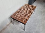 Vintage salontafel tegeltafel koffie kleuren, Antiek en Kunst, Antiek | Meubels | Tafels, Ophalen