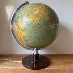 Vintage Antieke Glazen Wereldbol 33 cm in Doorsnede SVH, Huis en Inrichting, Woonaccessoires | Wereldbollen, Ophalen, Verlicht