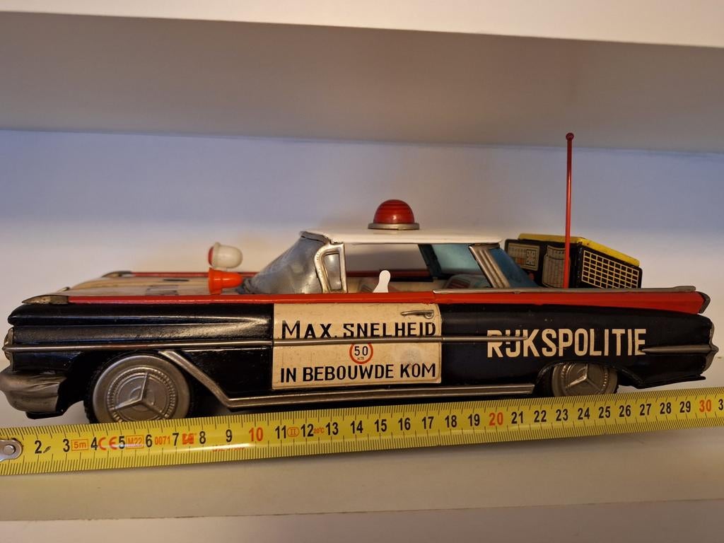 Oude Oldsmobile Ichiko Japan Politieauto Jaren 60, Antiek en Kunst, Ophalen of Verzenden