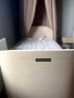 Leander junior/peuterbed in whitewash, Ophalen, Gebruikt, 70 tot 85 cm, 140 tot 160 cm