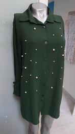 groen blouse met parels xl, Verzenden, Zo goed als nieuw, Maat 46/48 (XL) of groter, Groen