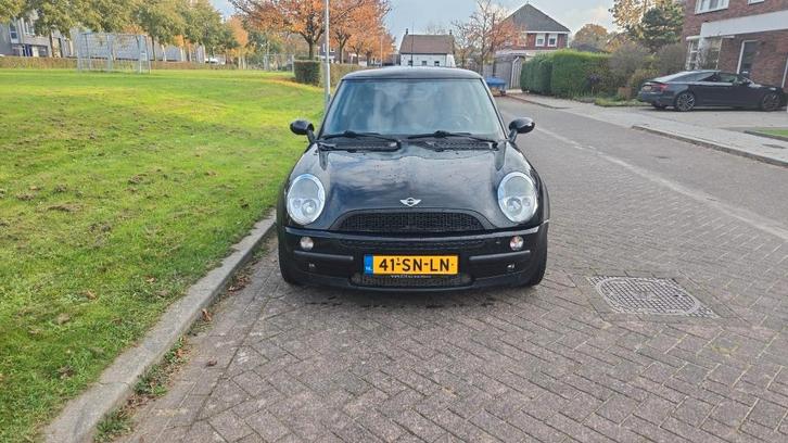 Mini 1.6 16V Cooper 2002 Zwart, Auto's, Mini, Particulier, Cooper, ABS, Airbags, Airconditioning, Alarm, Boordcomputer, Centrale vergrendeling