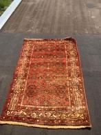 Vintage Perzisch Tapijt Rood, Ophalen, Gebruikt, Rechthoek, Binnen