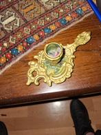 Oude messing kandelaar met handvat, Overige munten, Ophalen, Gebruikt