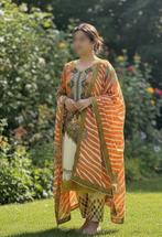 Nieuw salwaar kameez oranje maar xxl 44, Overige typen, Verzenden, Maat 42/44 (L), Nieuw