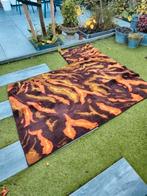 Funky Vintage Space Age Hoogpolig Vloerkleed Tapijt Kleed, Ophalen of Verzenden, Zo goed als nieuw, Rechthoekig, 200 cm of meer