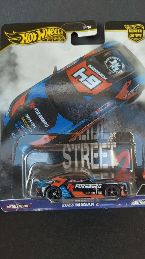 Nissan 400 Z 1:64 3inch Hotwheels Premium Pol, 1186 MJ 1 NL, Auto, Nieuw, Ophalen of Verzenden