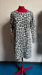 Jurk panter print, Kleding | Dames, Jurken, Verzenden, Zo goed als nieuw, Bruin, Boven de knie